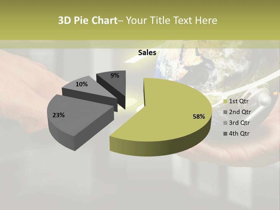 A Person Holding A Small Earth In Their Hands PowerPoint Template