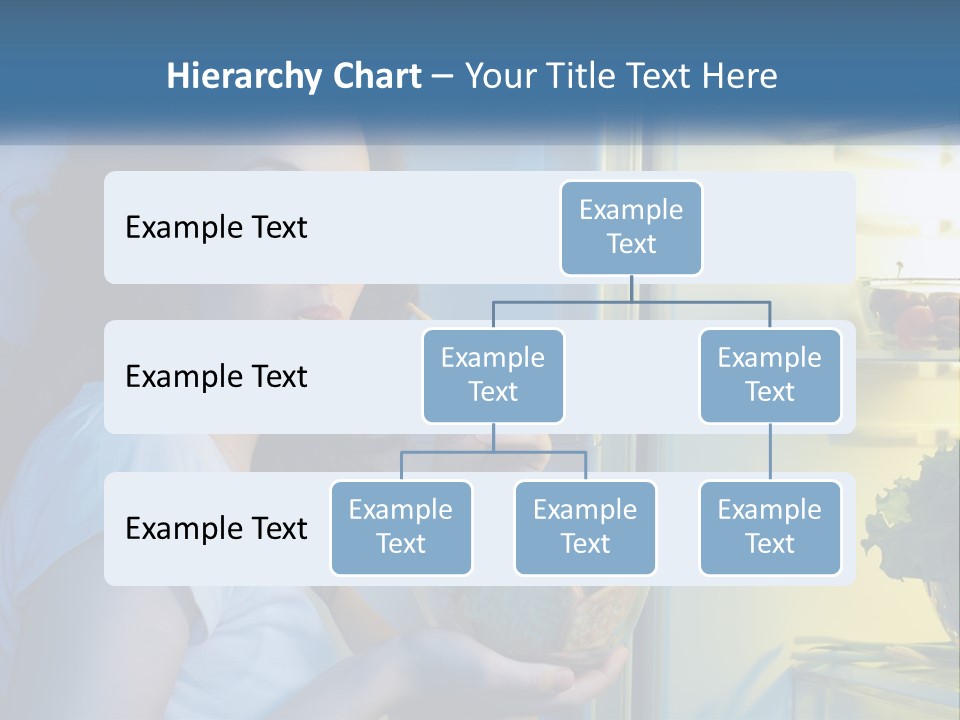 A Woman Eating Food From A Bowl In Front Of An Open Refrigerator PowerPoint Template