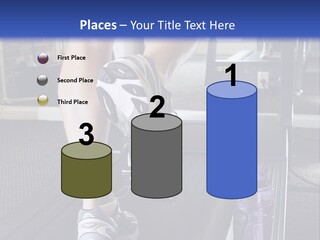 A Man Is Running On A Treadmill In A Gym PowerPoint Template