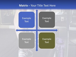 A Man Is Running On A Treadmill In A Gym PowerPoint Template