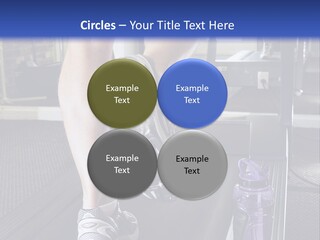 A Man Is Running On A Treadmill In A Gym PowerPoint Template