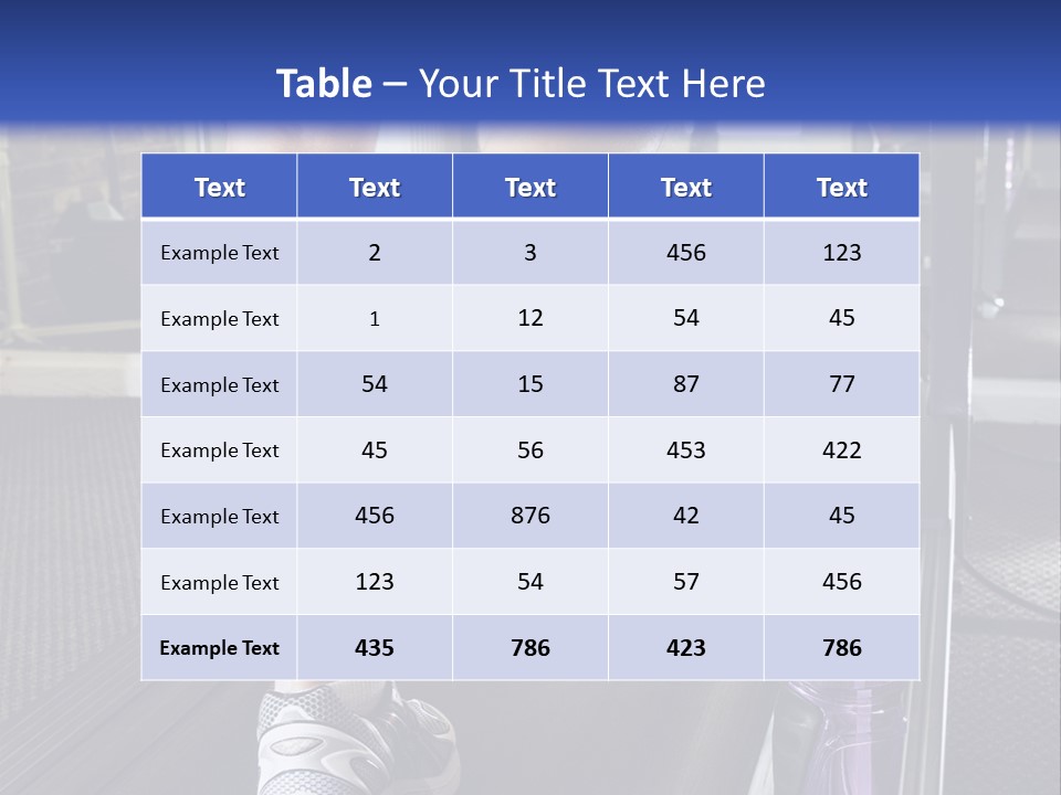 A Man Is Running On A Treadmill In A Gym PowerPoint Template