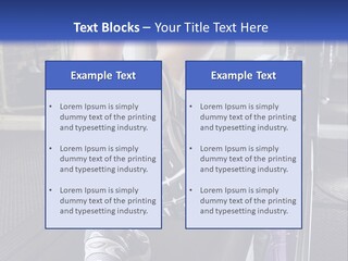 A Man Is Running On A Treadmill In A Gym PowerPoint Template