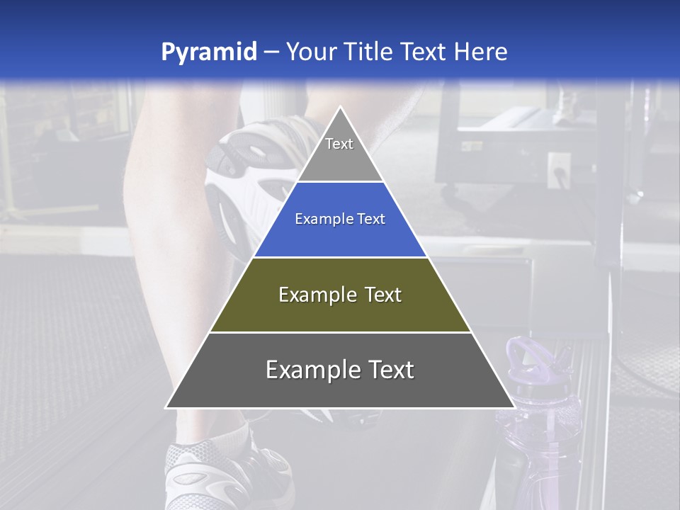 A Man Is Running On A Treadmill In A Gym PowerPoint Template