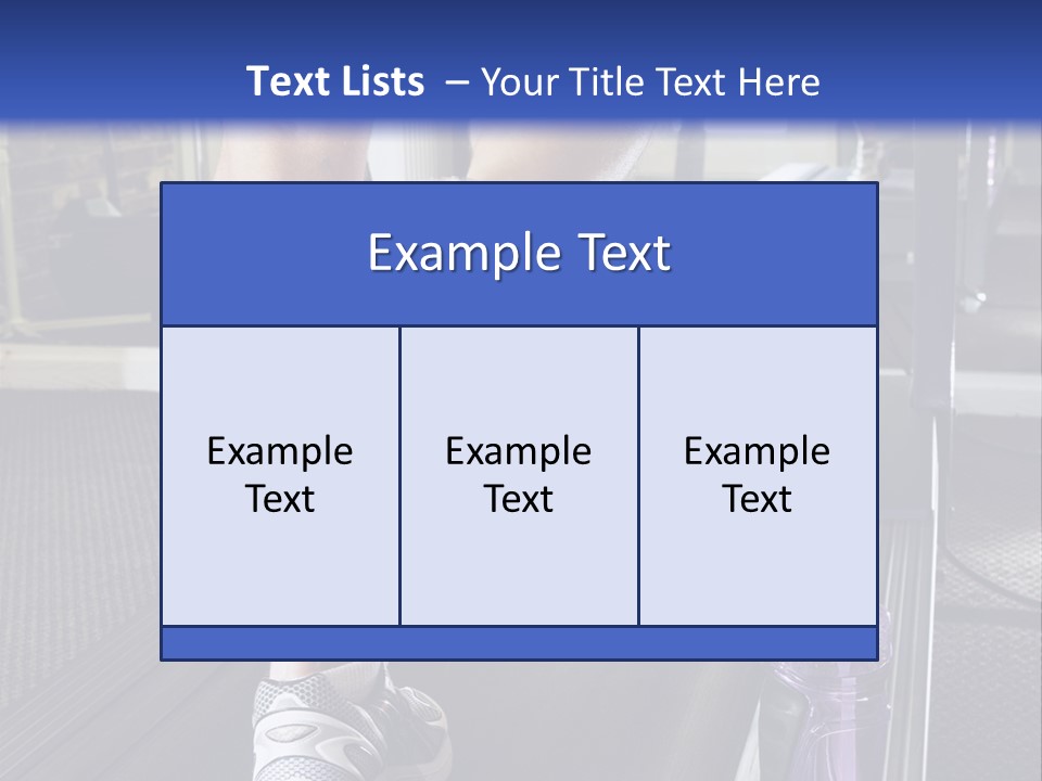 A Man Is Running On A Treadmill In A Gym PowerPoint Template
