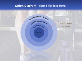 A Man Is Running On A Treadmill In A Gym PowerPoint Template