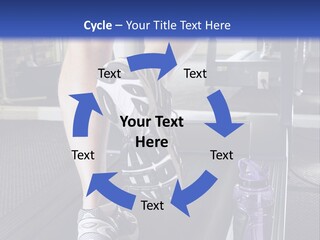 A Man Is Running On A Treadmill In A Gym PowerPoint Template
