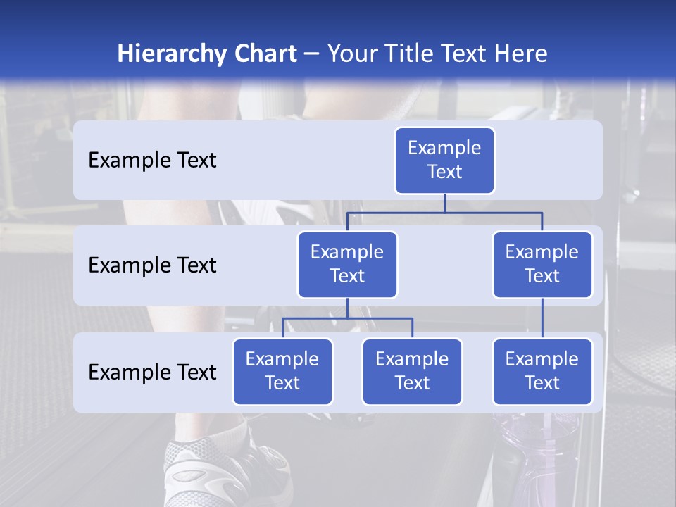 A Man Is Running On A Treadmill In A Gym PowerPoint Template