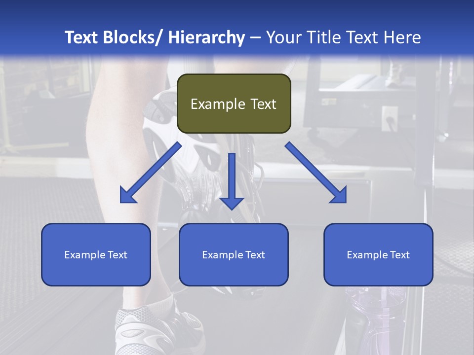 A Man Is Running On A Treadmill In A Gym PowerPoint Template