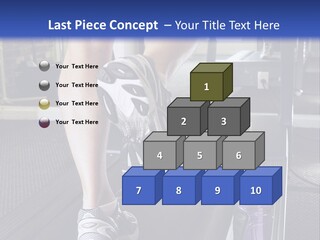 A Man Is Running On A Treadmill In A Gym PowerPoint Template