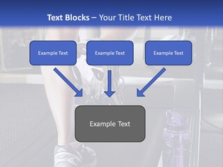 A Man Is Running On A Treadmill In A Gym PowerPoint Template