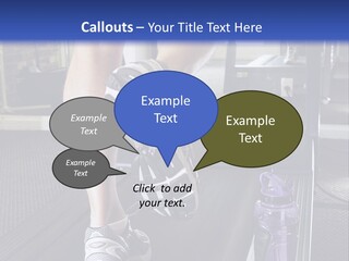 A Man Is Running On A Treadmill In A Gym PowerPoint Template