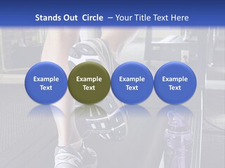 A Man Is Running On A Treadmill In A Gym PowerPoint Template