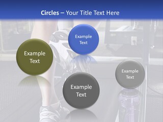 A Man Is Running On A Treadmill In A Gym PowerPoint Template