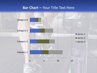 A Man Is Running On A Treadmill In A Gym PowerPoint Template
