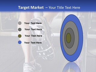 A Man Is Running On A Treadmill In A Gym PowerPoint Template