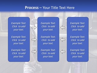 A Man Is Running On A Treadmill In A Gym PowerPoint Template