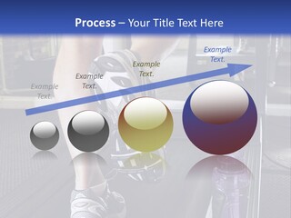 A Man Is Running On A Treadmill In A Gym PowerPoint Template