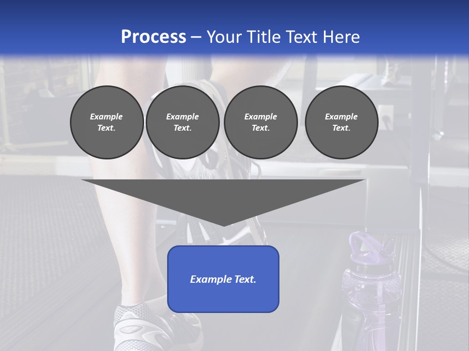 A Man Is Running On A Treadmill In A Gym PowerPoint Template