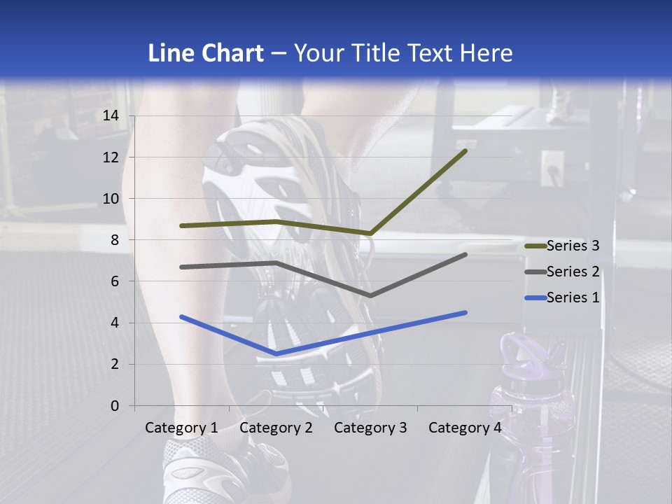A Man Is Running On A Treadmill In A Gym PowerPoint Template