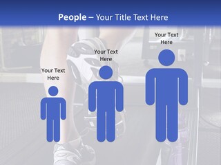 A Man Is Running On A Treadmill In A Gym PowerPoint Template