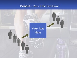 A Man Is Running On A Treadmill In A Gym PowerPoint Template