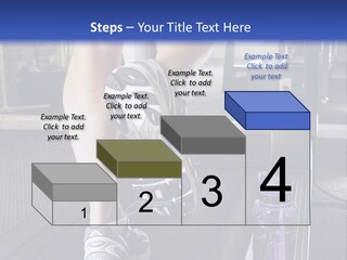 A Man Is Running On A Treadmill In A Gym PowerPoint Template