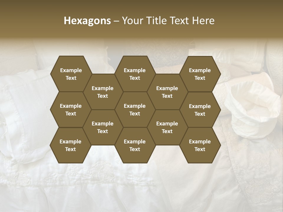 A Bunch Of Pillows On A Bed With A Name Of Presentation PowerPoint Template