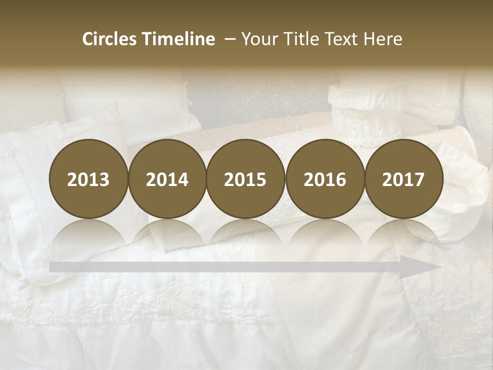 A Bunch Of Pillows On A Bed With A Name Of Presentation PowerPoint Template