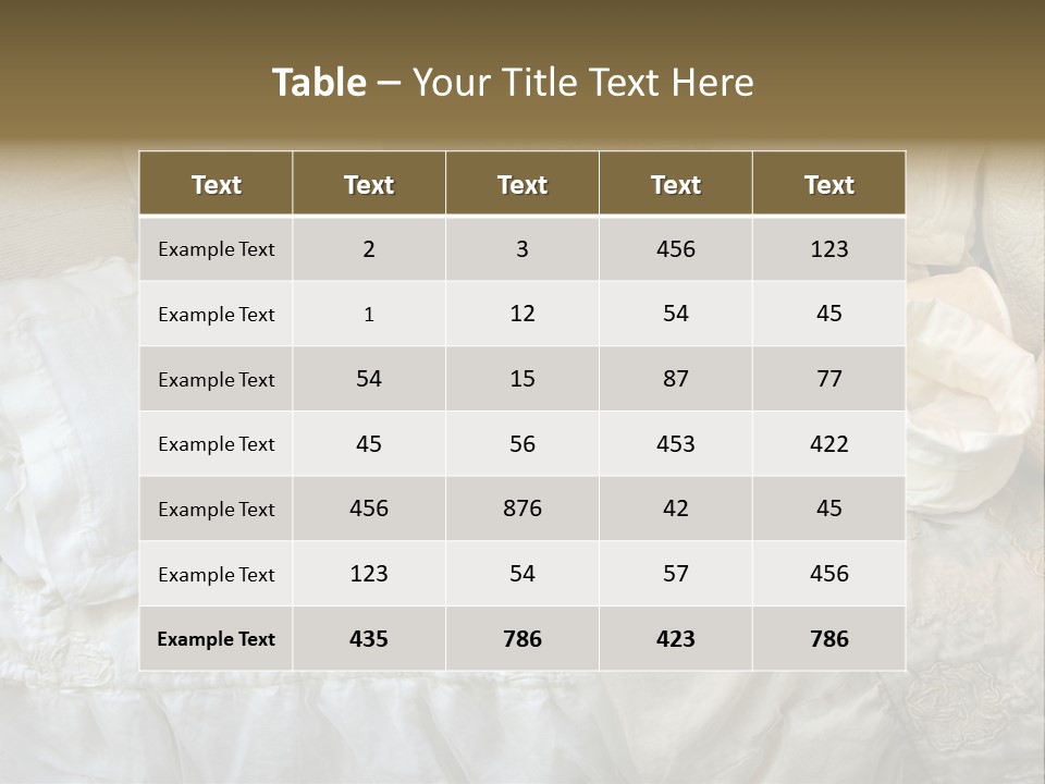 A Bunch Of Pillows On A Bed With A Name Of Presentation PowerPoint Template