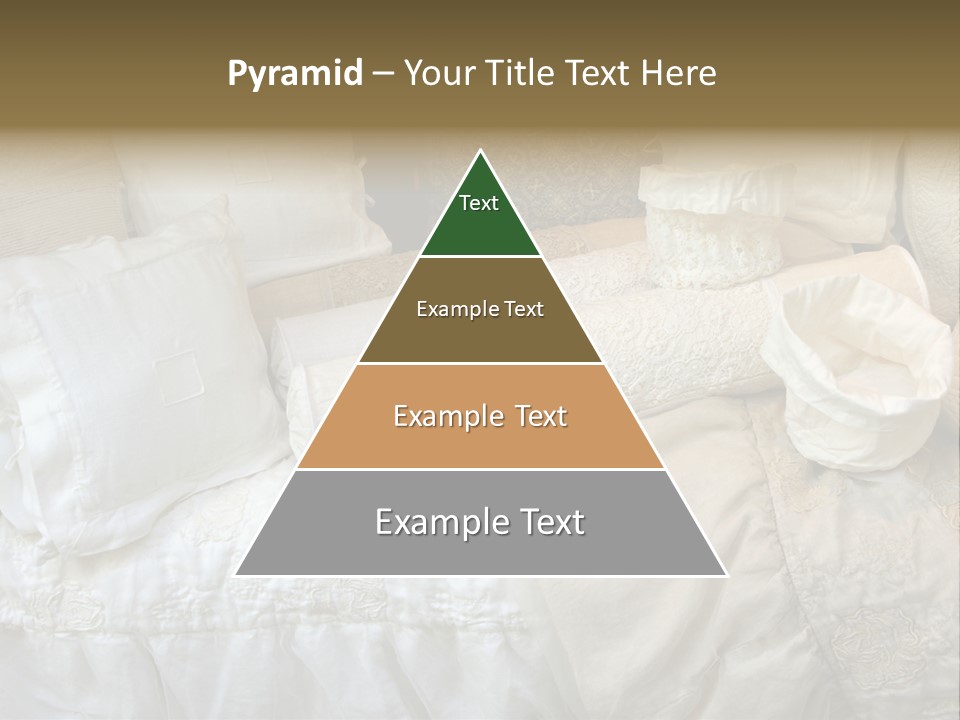 A Bunch Of Pillows On A Bed With A Name Of Presentation PowerPoint Template