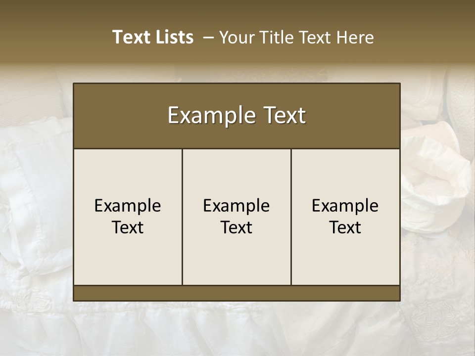 A Bunch Of Pillows On A Bed With A Name Of Presentation PowerPoint Template
