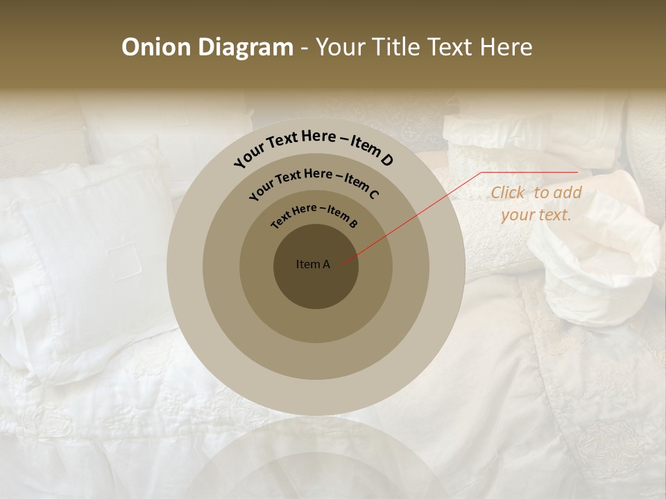 A Bunch Of Pillows On A Bed With A Name Of Presentation PowerPoint Template