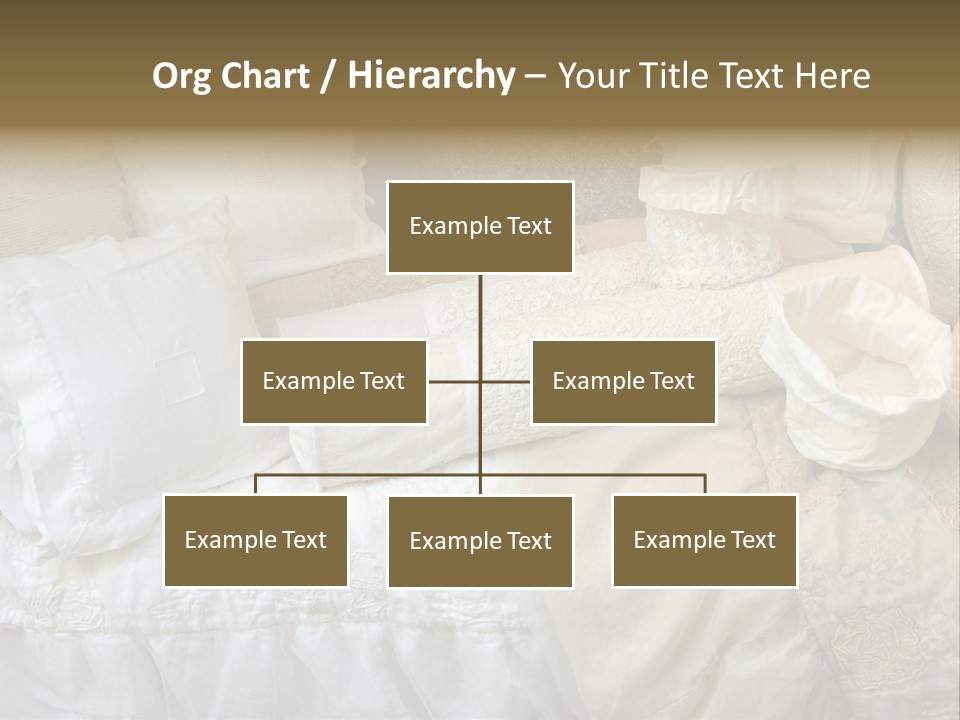 A Bunch Of Pillows On A Bed With A Name Of Presentation PowerPoint Template