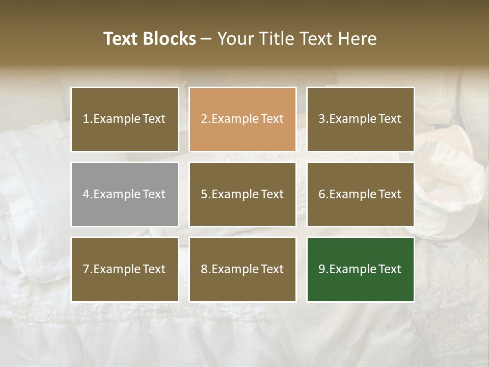 A Bunch Of Pillows On A Bed With A Name Of Presentation PowerPoint Template