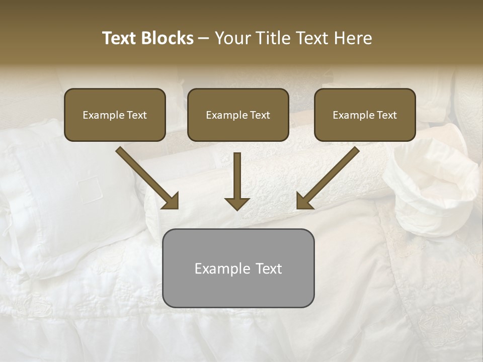 A Bunch Of Pillows On A Bed With A Name Of Presentation PowerPoint Template