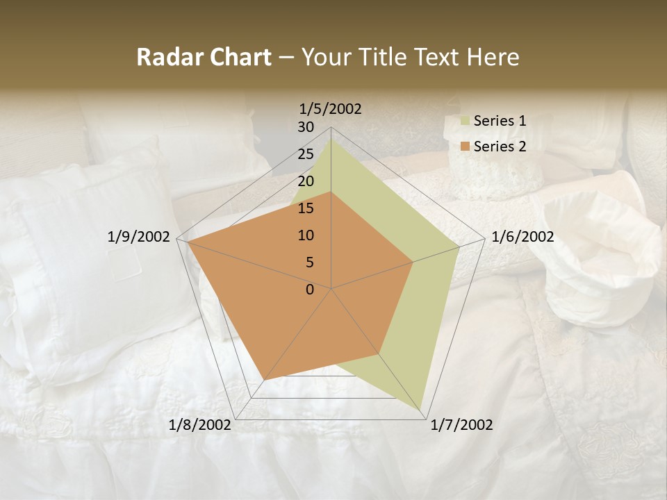 A Bunch Of Pillows On A Bed With A Name Of Presentation PowerPoint Template