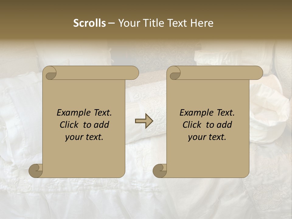 A Bunch Of Pillows On A Bed With A Name Of Presentation PowerPoint Template