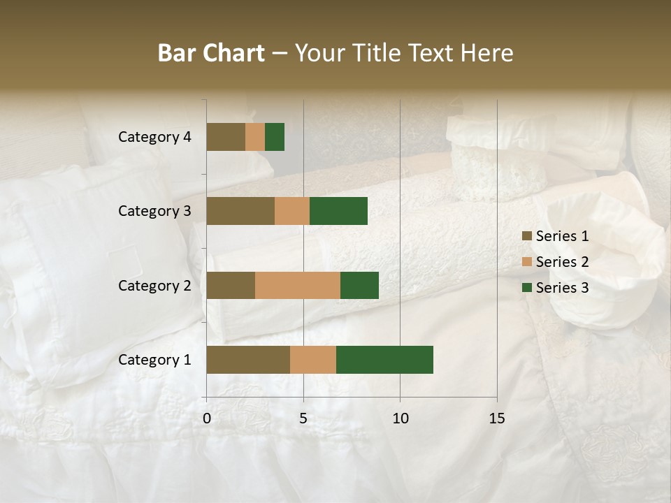 A Bunch Of Pillows On A Bed With A Name Of Presentation PowerPoint Template