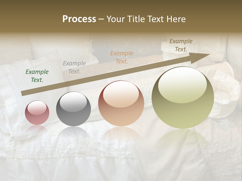 A Bunch Of Pillows On A Bed With A Name Of Presentation PowerPoint Template