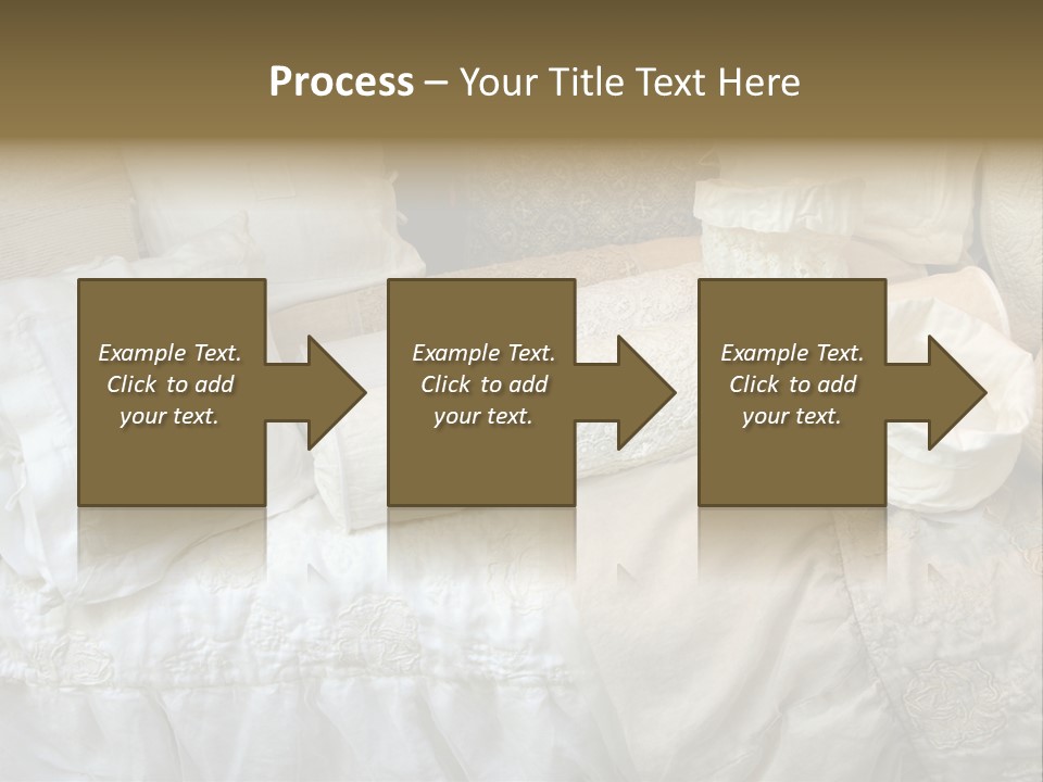 A Bunch Of Pillows On A Bed With A Name Of Presentation PowerPoint Template