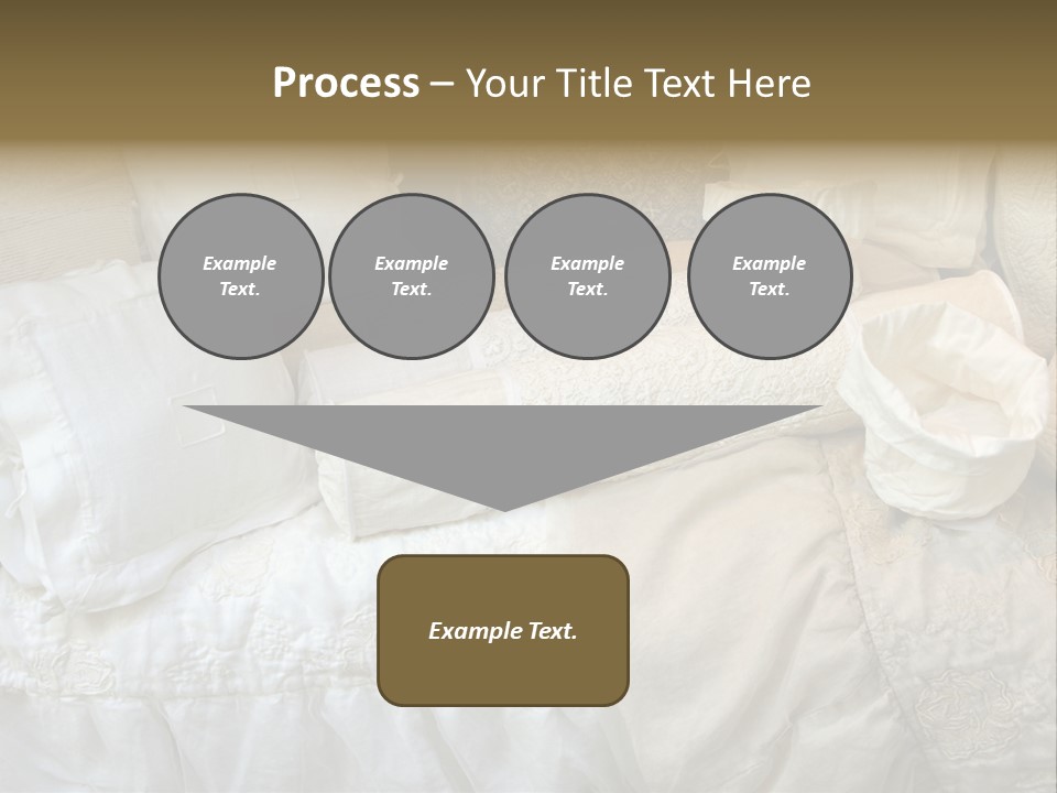 A Bunch Of Pillows On A Bed With A Name Of Presentation PowerPoint Template