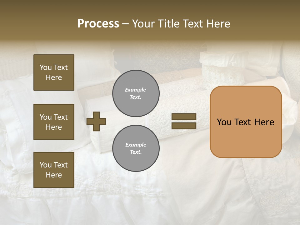 A Bunch Of Pillows On A Bed With A Name Of Presentation PowerPoint Template