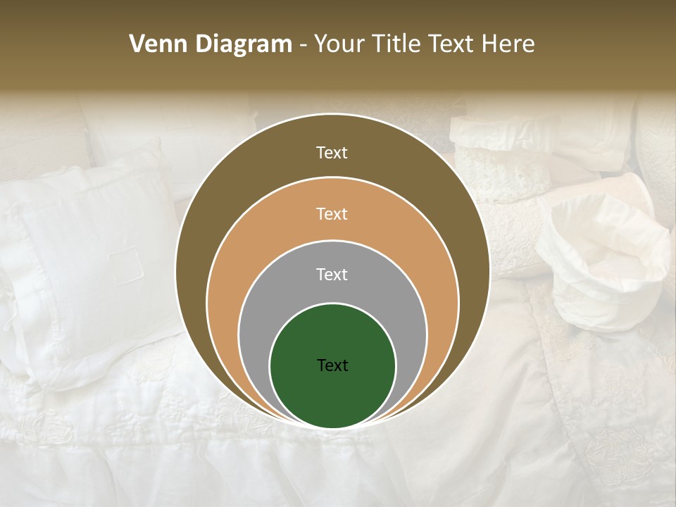 A Bunch Of Pillows On A Bed With A Name Of Presentation PowerPoint Template