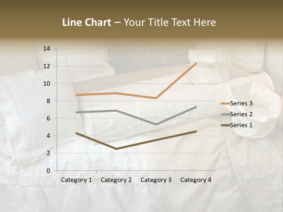 A Bunch Of Pillows On A Bed With A Name Of Presentation PowerPoint Template