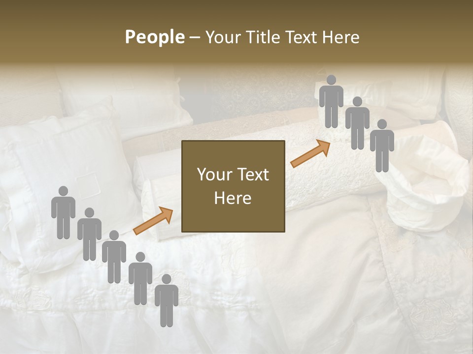A Bunch Of Pillows On A Bed With A Name Of Presentation PowerPoint Template