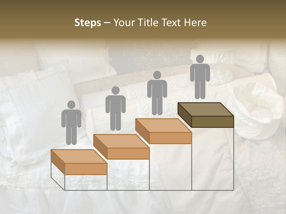 A Bunch Of Pillows On A Bed With A Name Of Presentation PowerPoint Template