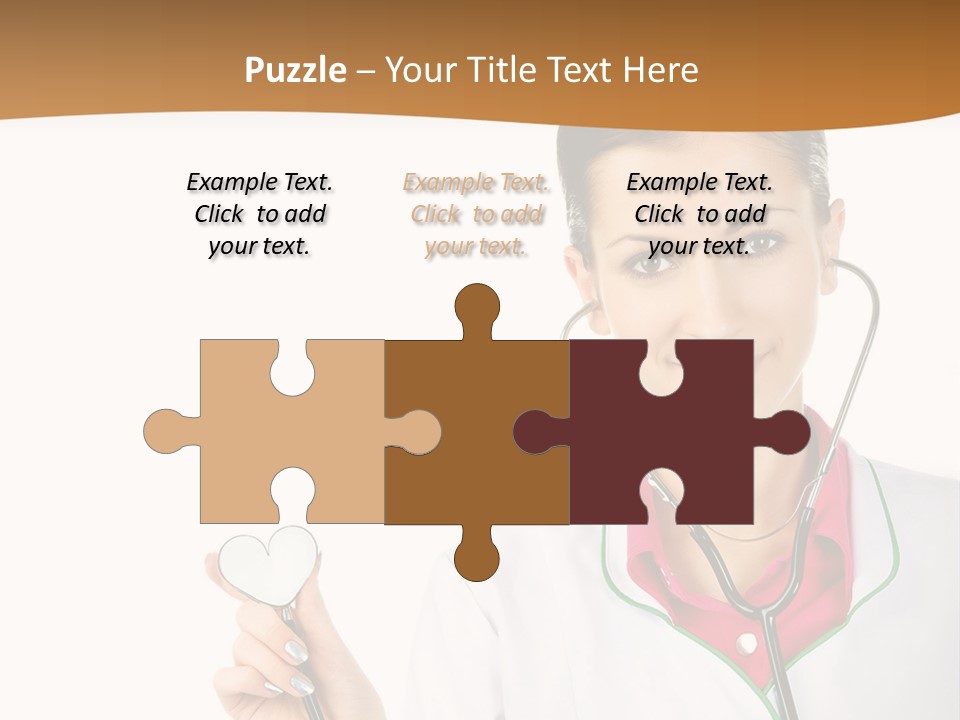 A Woman Doctor With A Stethoscope Powerpoint Presentation PowerPoint Template