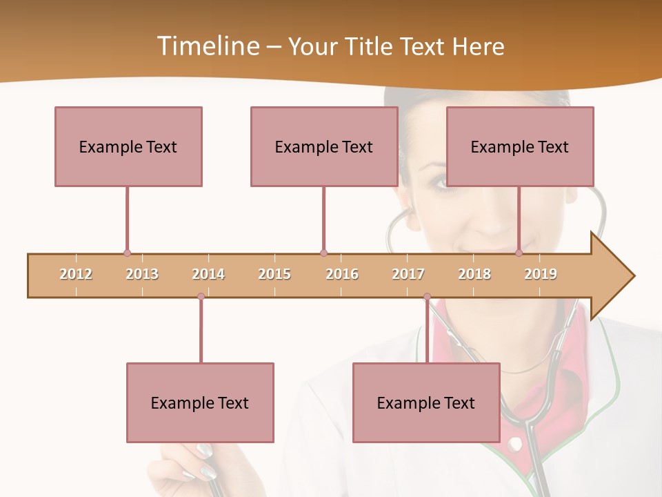 A Woman Doctor With A Stethoscope Powerpoint Presentation PowerPoint Template