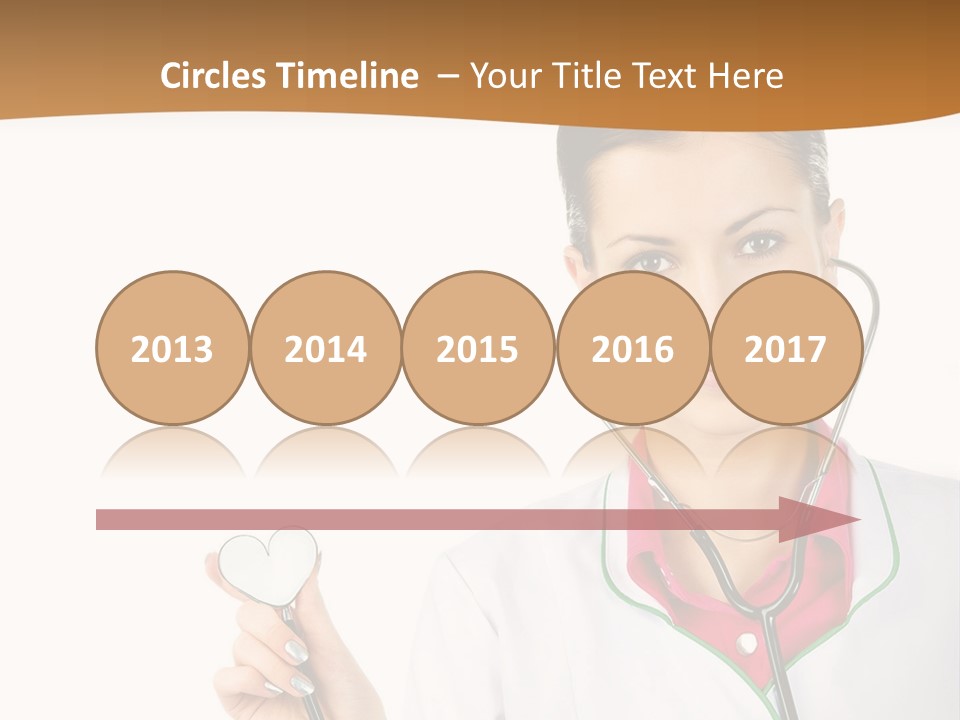 A Woman Doctor With A Stethoscope Powerpoint Presentation PowerPoint Template
